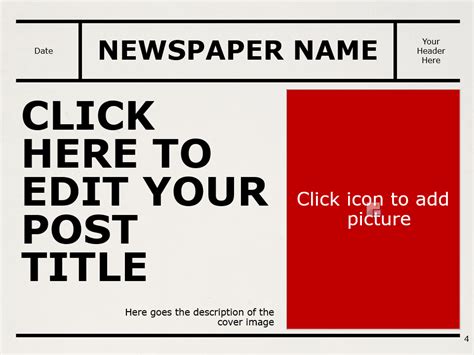The marvellous Powerpoint Newspaper Template In Newspaper Template For